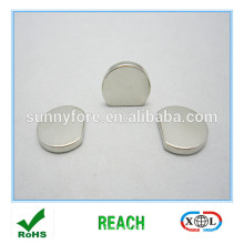 special shape half flat round magnets